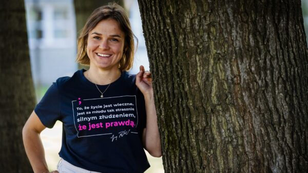 T-shirt damski „To, że życie jest wieczne”