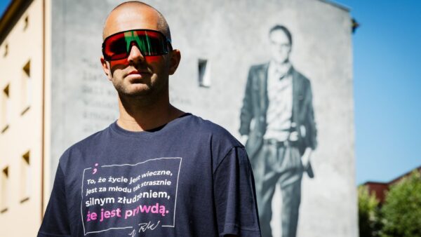 T-shirt męski „To, że życie jest wieczne”